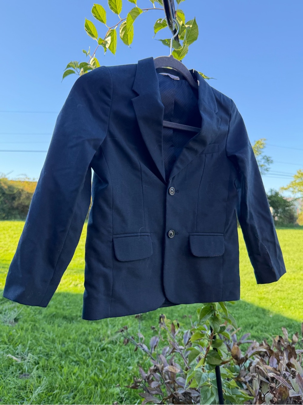 Cat & Jack Boys' Navy Blazer - Two-Button Sport Coat